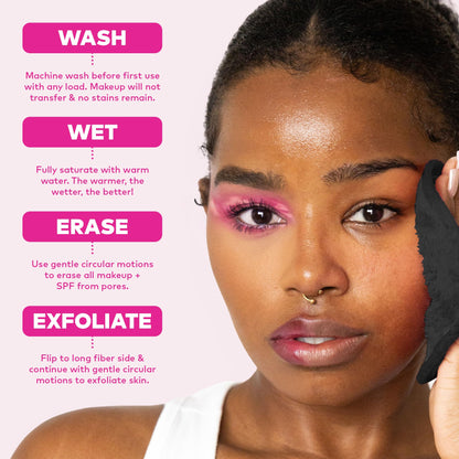 The Original MakeUp Eraser 7-Day Set, Chic Black