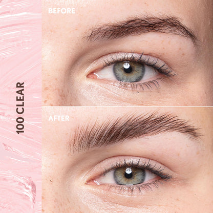 Covergirl Clean Fresh Brow Enhancer, 100 Clear, Gel Wax, Flexible Hold, Non-Sticky, Non-Crunchy, All-Day Wear, Vegan Formula, 0.18 fl oz