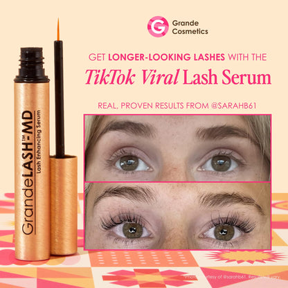 Grande Cosmetics GrandeLASH-MD Lash Enhancing Serum, 2mL, Cruelty-Free