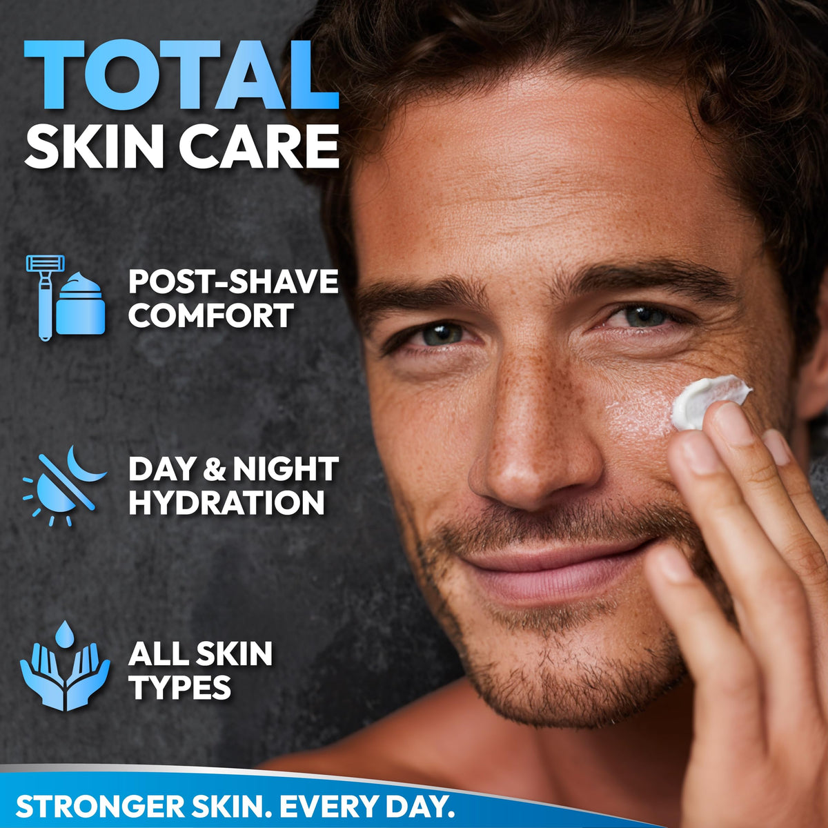 Mens Face Moisturizer Cream - Anti-Aging & Wrinkle Cream, Non-Greasy, 4 OZ