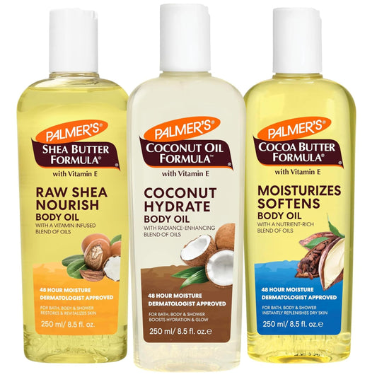 Palmer's Body Oil Variety Pack, Cocoa Butter, Coconut, & Shea (8.5 Oz x 3)
