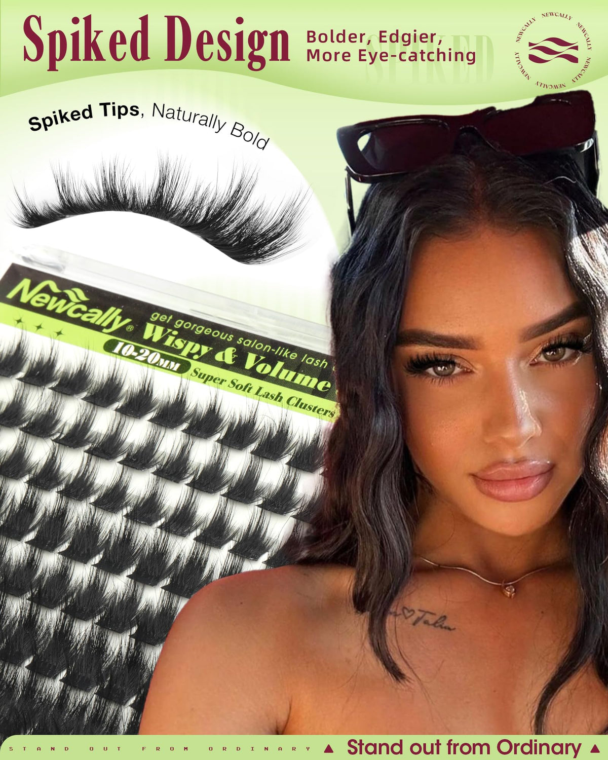 Fluffy Lash Clusters with Spikes Manga Eyelash Clusters Wispy Mega Volume