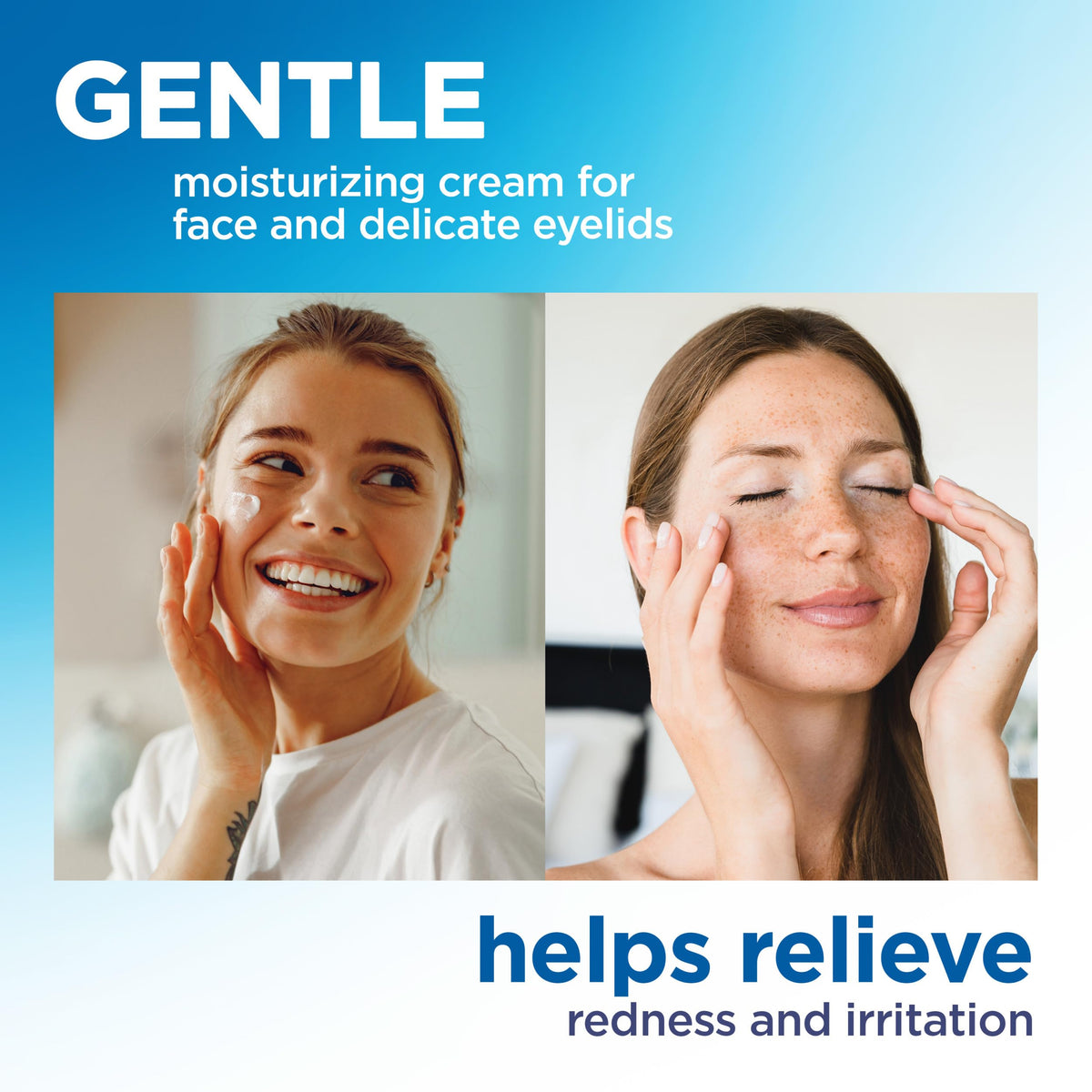 Flexitol Face & Eyelid Eczema Cream, Gentle, Soothes, FSA Eligible | 1.4 oz