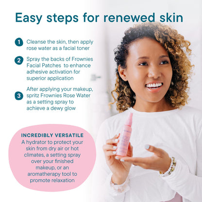 Frownies Rose Water Hydrator Spray, 2 oz