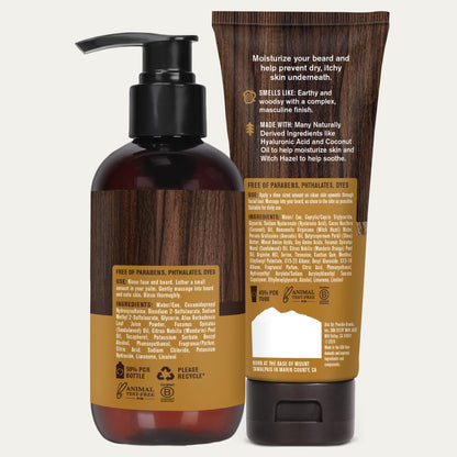 Every Man Jack Beard & Face Wash and Lotion Set for Men, Sandalwood Teak