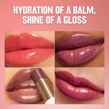 REVLON Super Lustrous Glass Shine Balm, 018 Beaming Strawberry, 0.11 oz