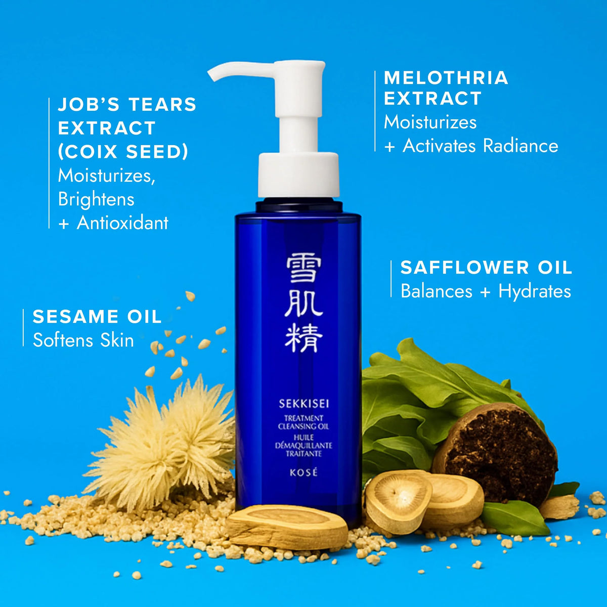 SEKKISEI Treatment Cleansing Oil Makeup Remover, 5.4 oz