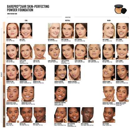 bareMinerals BAREPRO Pressed Powder Foundation, Fair 15 Neutral, 0.28 oz