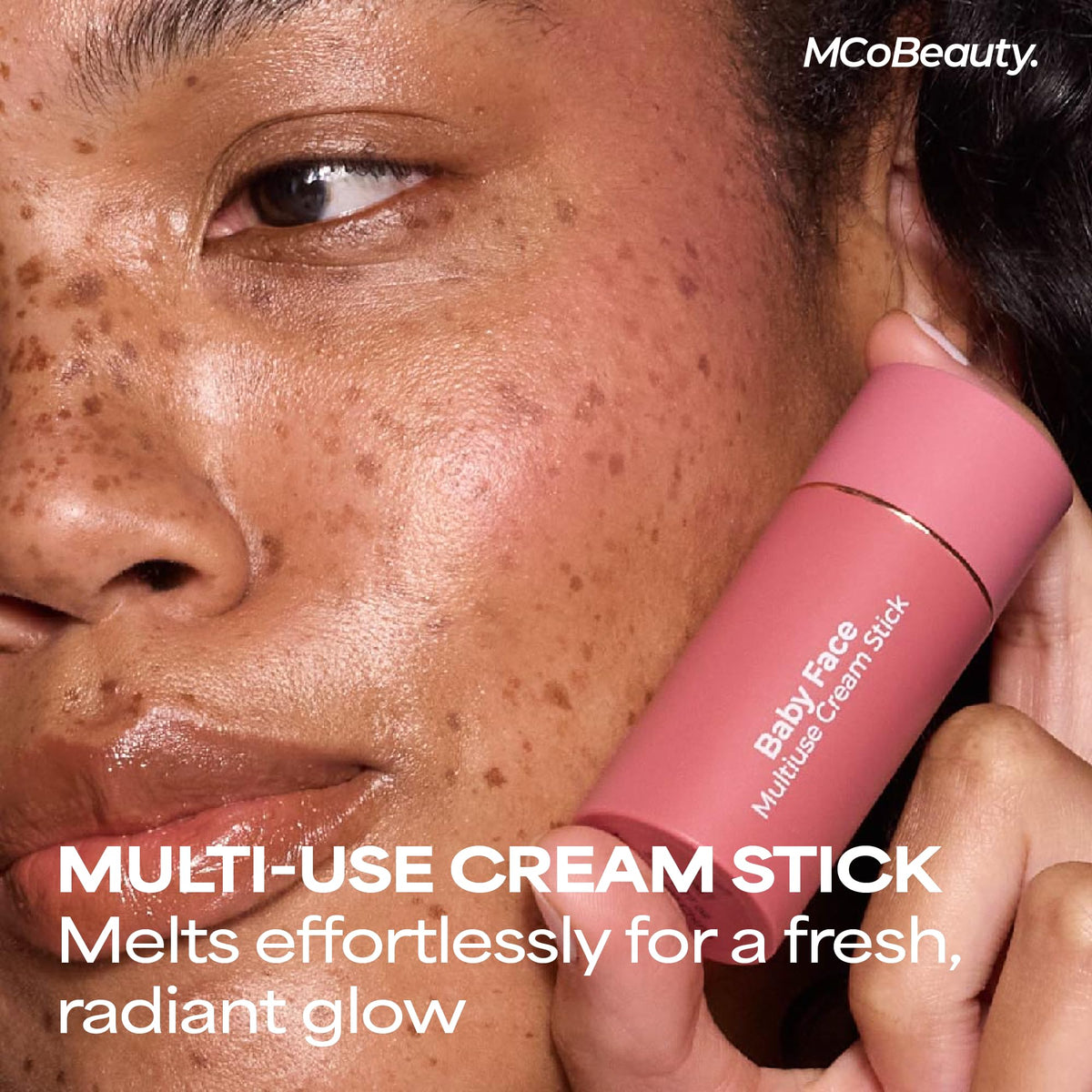 MCoBeauty Baby Face Cream Blush Stick - Peony Rose - Cheek & Lip Tint Stick