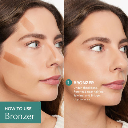 Thrive Causemetics Cream Bronzer Triple Threat Color Stick, Light Medium