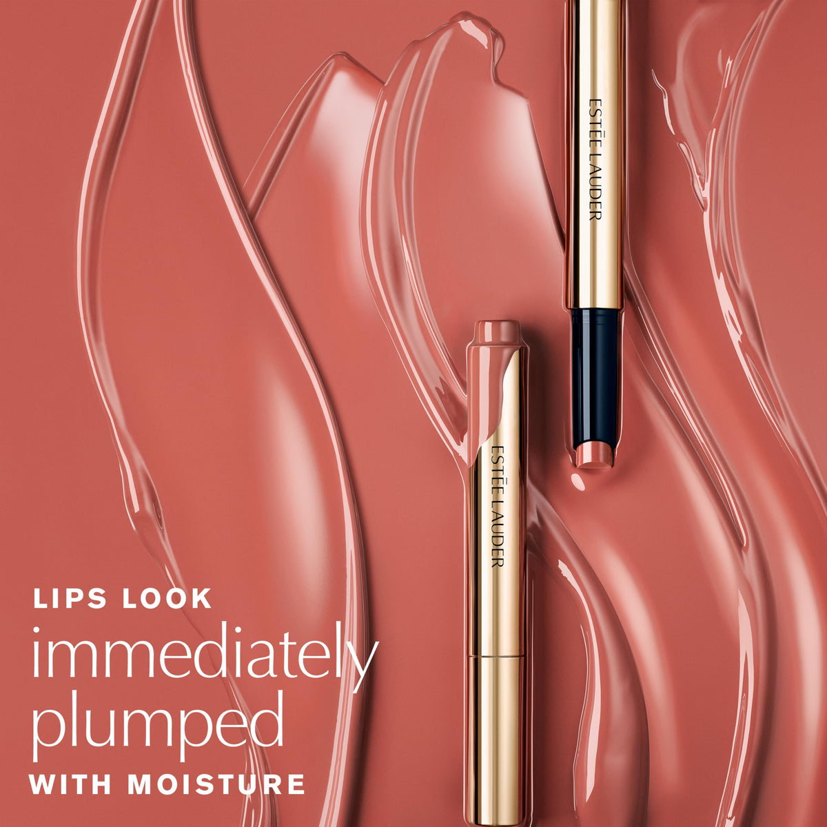 Estée Lauder Pure Color Melt-On Glosstick for Lips | Plumping & Moisturizing Lip Gloss, 156 Melted Rose