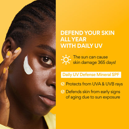 innisfree Daily Mineral UV Defense SPF 45 | Tinted Korean Sunscreen with Zinc Oxide for Redness | Gentle, Hydrating and Lightweight | Available in 2 Pack