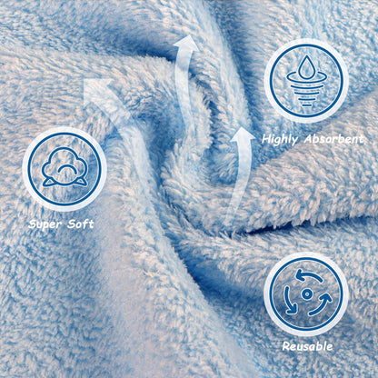 Orighty Makeup Remover Cloths, 24 Pack Microfiber Face Towels, 7 x 7 Inch