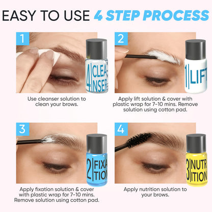 Elevate The Beauty Brow Lamination Kit At-home with Tools & Video Guide