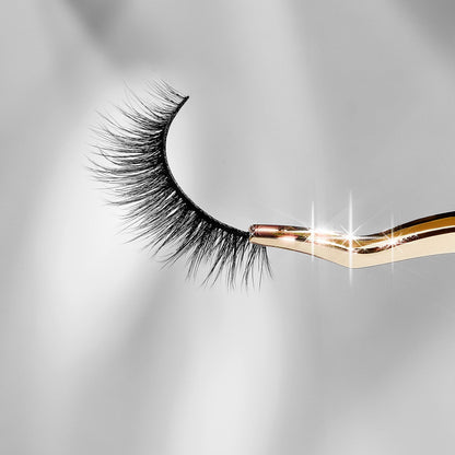 Lilly Lashes Everyday Blushing Natural Lashes, Faux Mink Natural Eyelashes, False Eyelashes Everyday Use, Individual Lashes Reusable up to 20x, No Lash Glue Included (13mm)