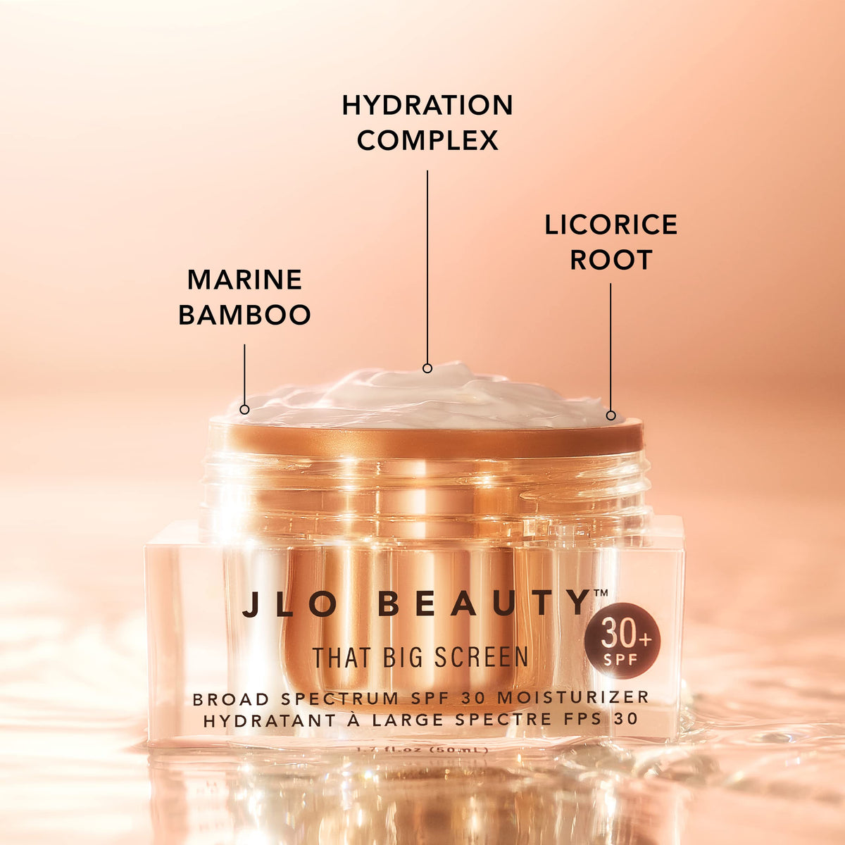 JLO BEAUTY That Big Screen SPF 30 Moisturizer, with Hyaluronic Acid, 1.7 Oz