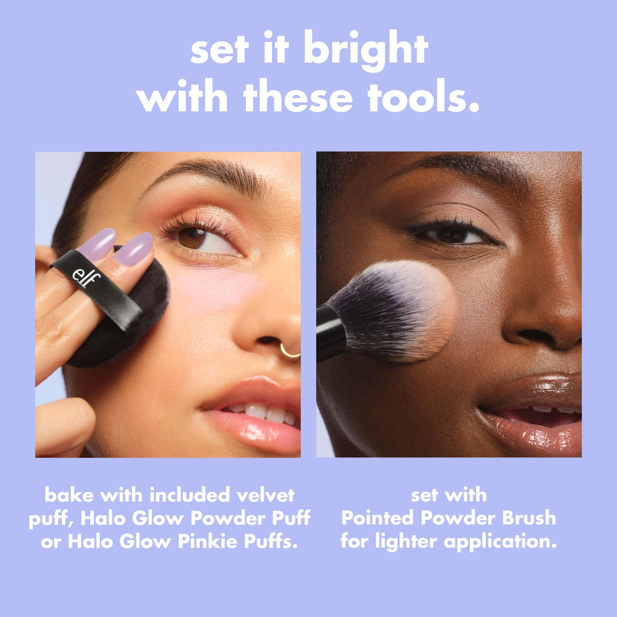 e.l.f. Set it Bright Powder Quad, Light-Medium