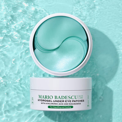 Mario Badescu Hydrogel Under Eye Patches (30 Pairs) – Hydrating Eye Masks for Puffy Eyes, Dark Circles, Fine Lines, with Hyaluronic Acid & Niacinamide, Soothing & Plumping
