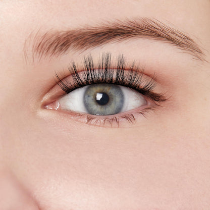 Kiss Matte Black, False Eyelashes, 'Matte Cheviot', 18mm-20mm, Includes 4 Pairs Of Lashes, Easy to Apply, Reusable Lash Clusters