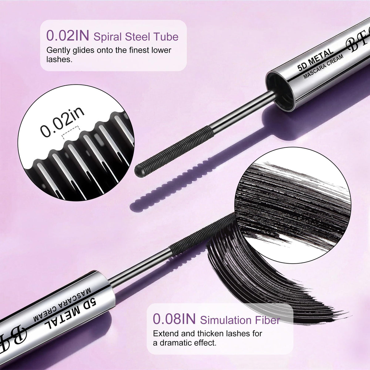 FormulaMax Iron Wand Mascara for Older Women – 5D Curling