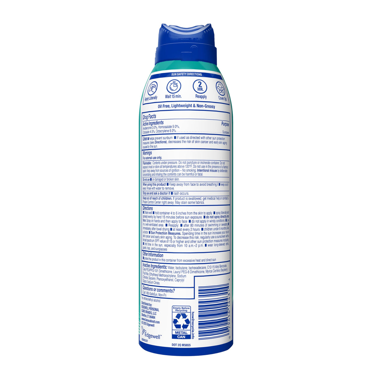 Banana Boat Sheer Sensitive Sunscreen Spray SPF 50, 6 Oz