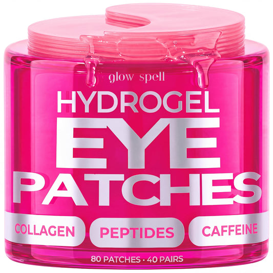 Eye Patches with Pink Peptides & Collagen for Puffy Eyes and Dark Circles