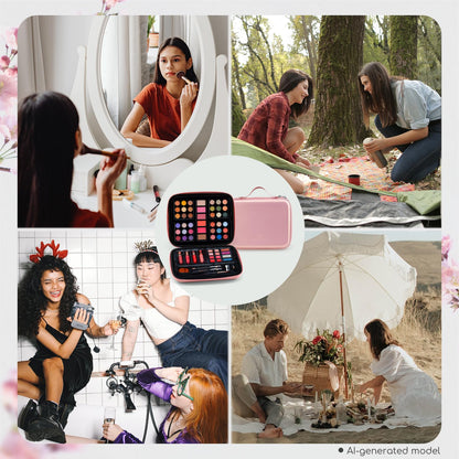 Color Nymph Makeup Kit for Teen Girl Beginner Makeup Kit Cosmetic Set Pink