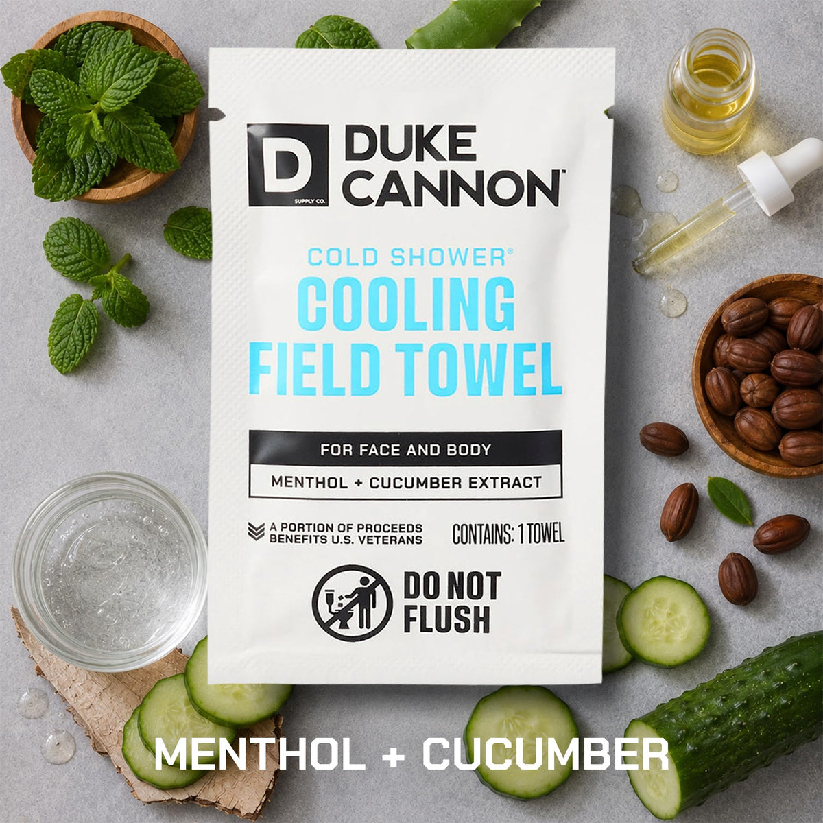 Duke Cannon Cold Shower Cooling Field Towels - 15 Towels