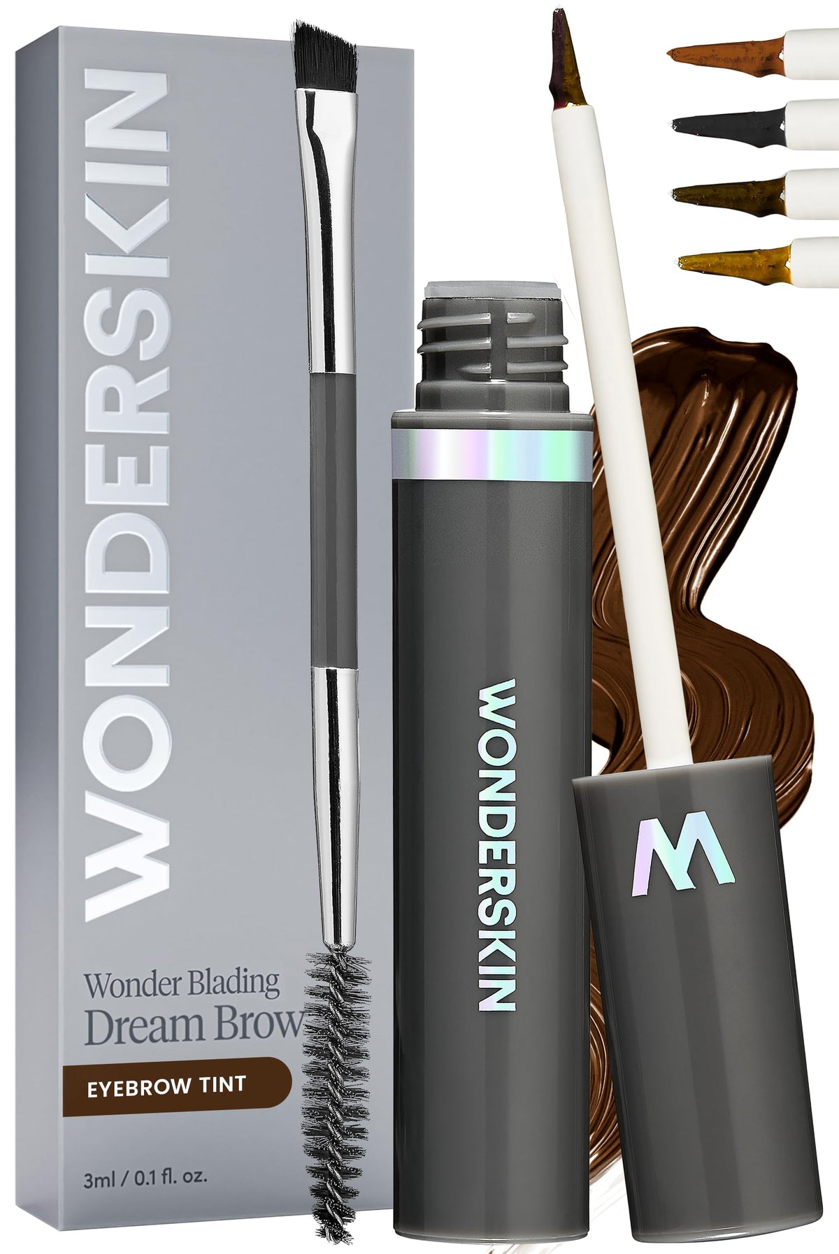 Wonderskin Eyebrow Gel - Long Lasting Eyebrow Gel, Tinted Brow Filler