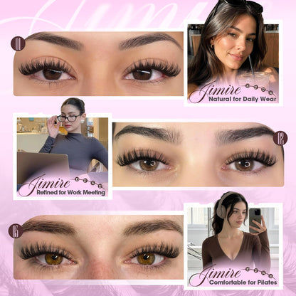 Natural Lash Clusters Wispy 10-16MM Fluffy Cluster Eyelash Extensions