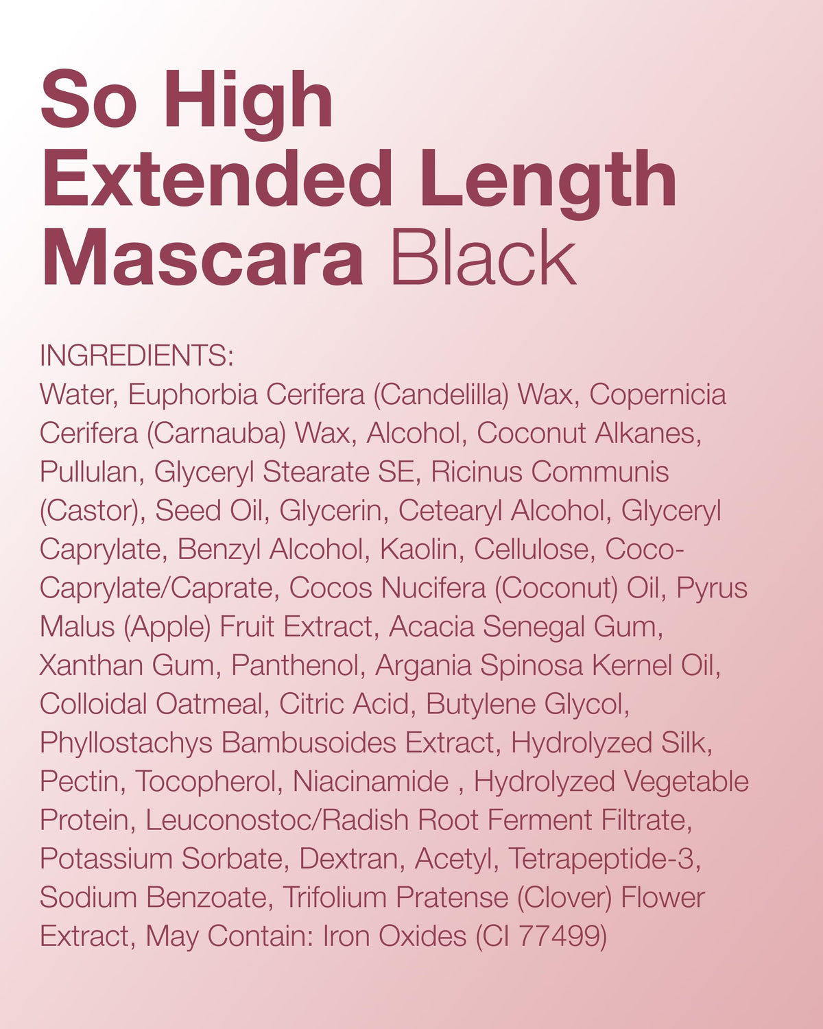 Mineral Fusion So High Extended Length Mascara (Black)