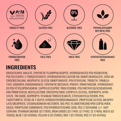Oulac Pink Lipstick for Women with Metallic 3D Shine Lightweight Hydrating Formula, High Impact Lip Color, Full Coverage Lip Makeup, Christmas Gifts for Women, Velocity(15)