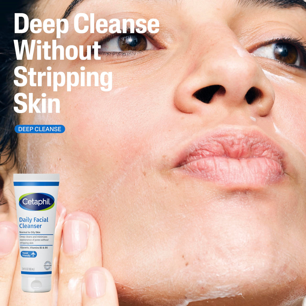 Cetaphil Sensitive Skin Gift Set, Gentle Cleanser & Moisturizer, TSA Kit