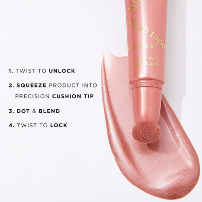 tarte blush tape liquid blush – Buildable Cream Cheek Makeup, Lightweight Formula, Blurs appearance for Radiant Glow, Vegan & Cruelty-Free, full size, berry