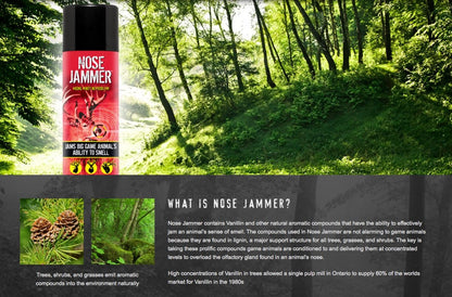Nose Jammer Hunting Accessories - Hunting Body Wash and Shampoo - Clean, Moisturizes And Refreshes, No Sulfates, Prabens Or Dyes, Scent Away For Hunting, 12 oz.