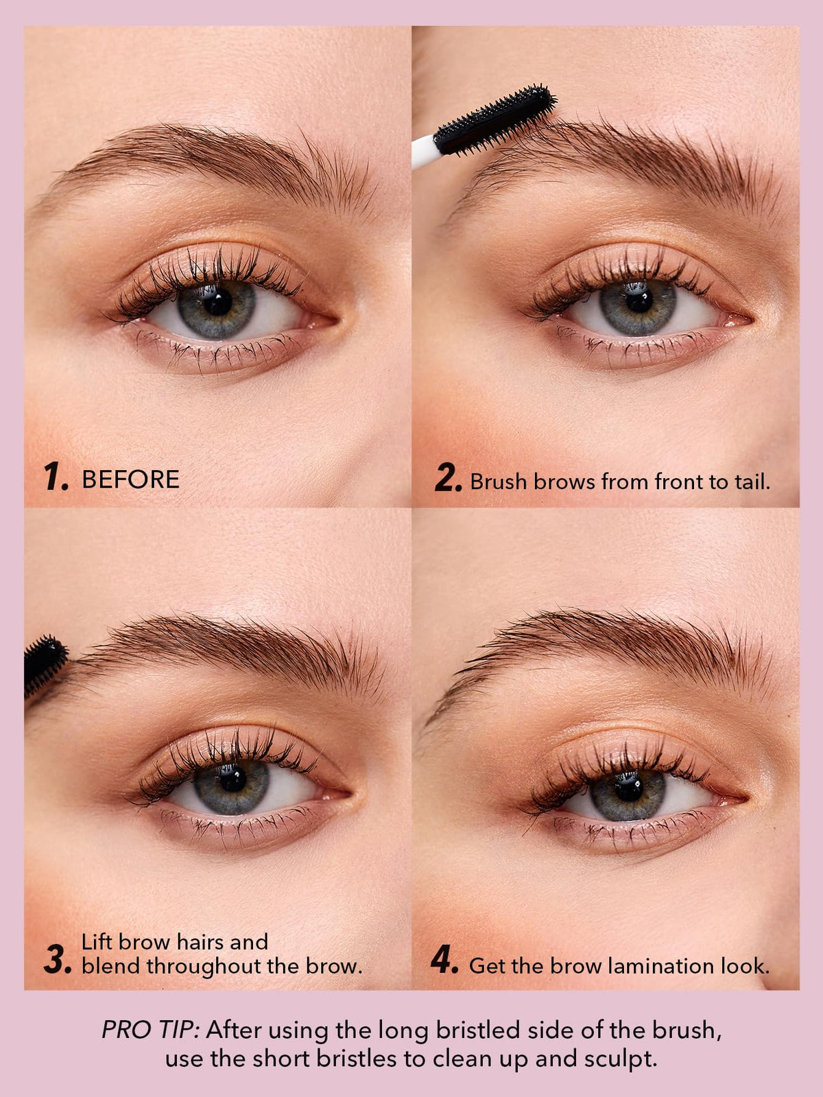 SHEGLAM Set Me Up Brow Gel Long Lasting Waterproof Clear Eyebrow Gel Long Wear Smudge-proof Moisturizing