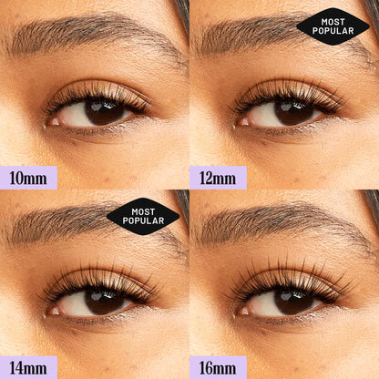 Lilac St Natural Lash Clusters for DIY Lash Extensions, Dawn, 12mm