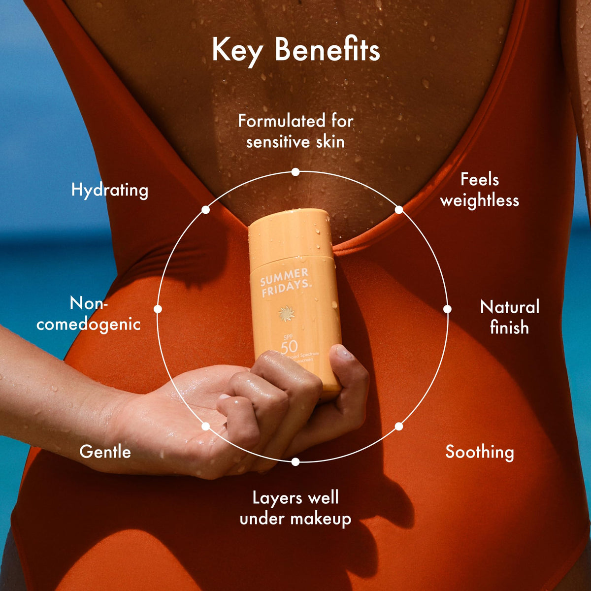 Summer Fridays ShadeDrops SPF 50 Mineral Milk Sunscreen (1.7 Oz)