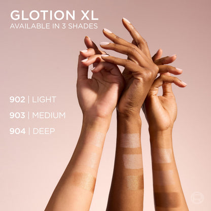 L'Oreal Paris Makeup True Match Lumi Glotion XL, Natural Glow Enhancer, Illuminator, Highlighter, Bronzing Drops For a Sun-Kissed Glow for Face and Body, 903 Medium, XL 3.04 fl oz