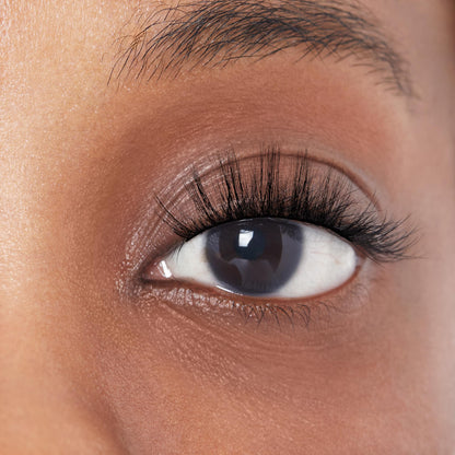 Kiss Matte Black, False Eyelashes, 'Matte Cheviot', 18mm-20mm, Includes 4 Pairs Of Lashes, Easy to Apply, Reusable Lash Clusters