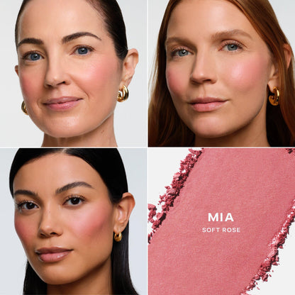 Saie SuperSuede Baked Blush Powder, Mia (0.1 oz)