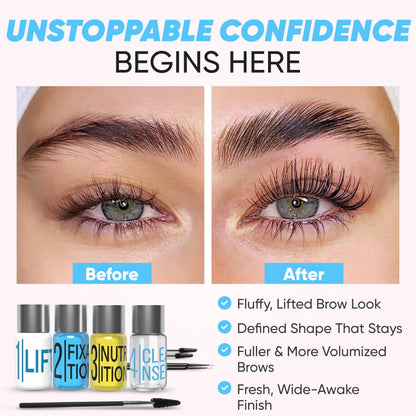 Elevate The Beauty Brow Lamination Kit At-home with Tools & Video Guide