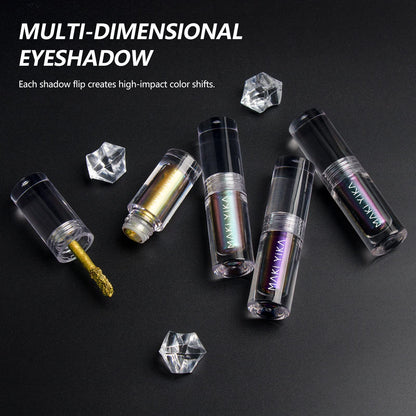 MAKI YIKA Glitter Liquid Eyeshadow Green Purple Color Shifting Eyeshadows
