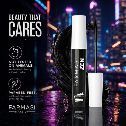 Farmasi Zen Extension Lash Mascara, Volumizing, Lengthening, Blackest