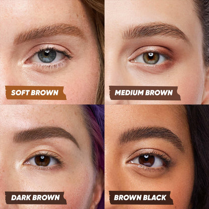 Kosas Brow Pop Nano Ultra-Fine 1mm Eyebrow Pencil w Spoolie, Medium Brown