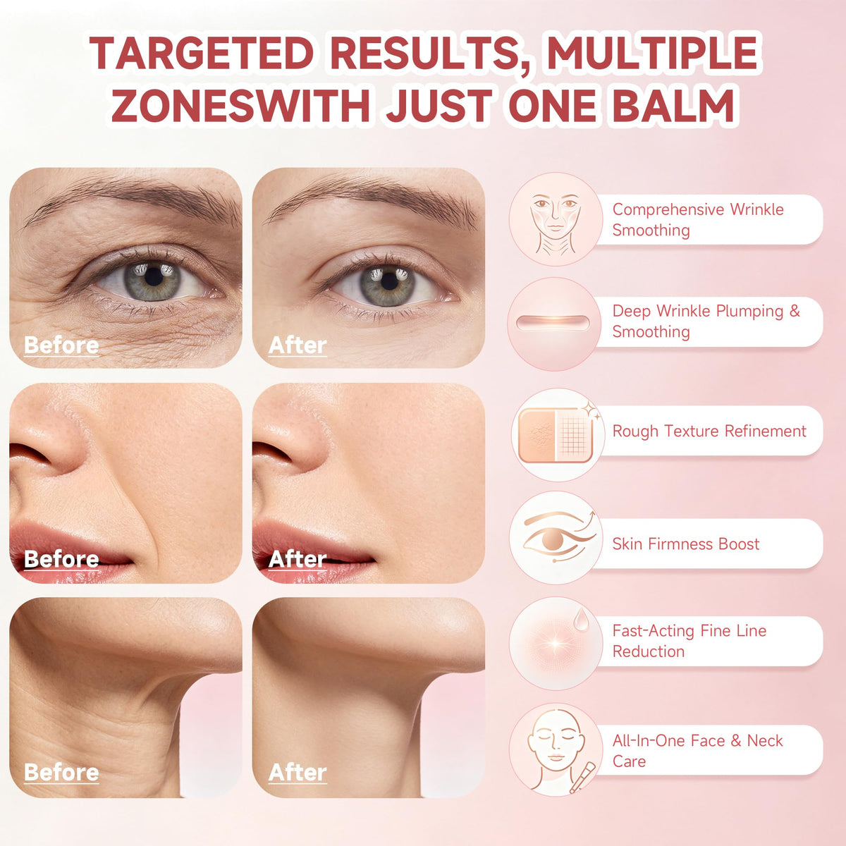 2 Pcs PDRN Pink Collagen Volume Multi Balm Stick, Hydrate and Brighten Skin