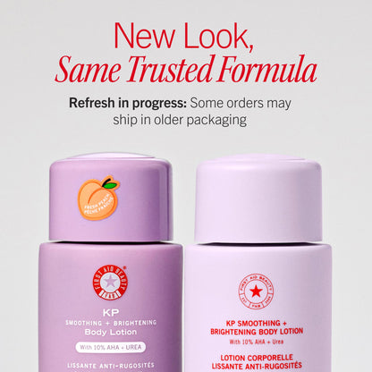 First Aid Beauty KP Smoothing and Brightening Body Lotion, 6.7 fl oz, Peach