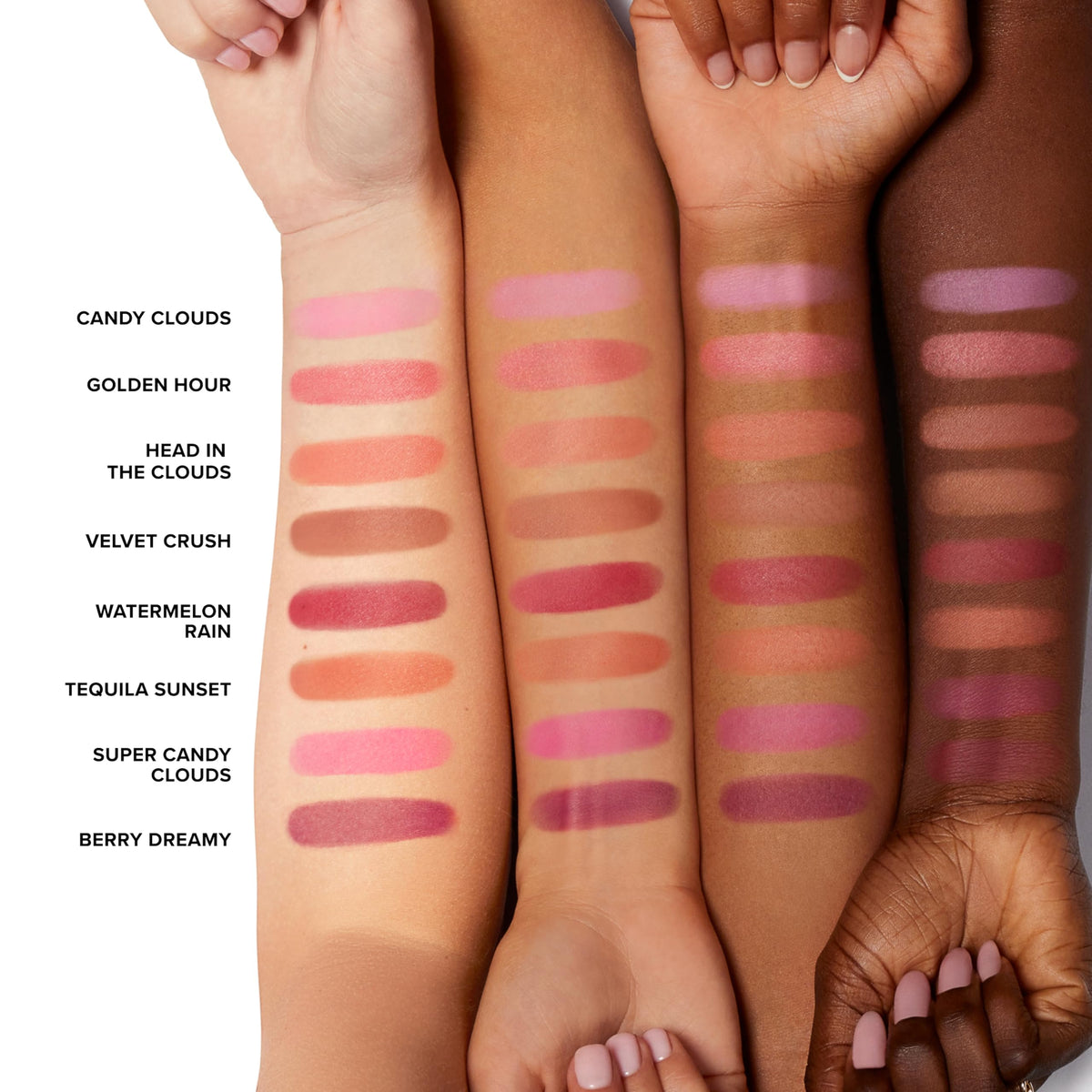 Too Faced Cloud Crush Blurring Blush | Velvety Powder Blush for Cheeks with High-Pigment Formula | 93% Naturally Derived Ingredients, Vegan & Cruelty-Free, Candy Clouds, 0.17 Ounce
