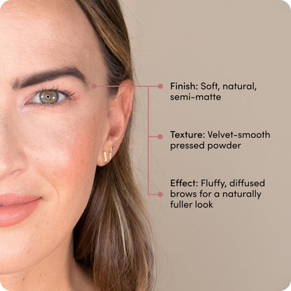 Billion Dollar Brows Eyebrow Powder Taupe Pressed Velvet Brow Filler