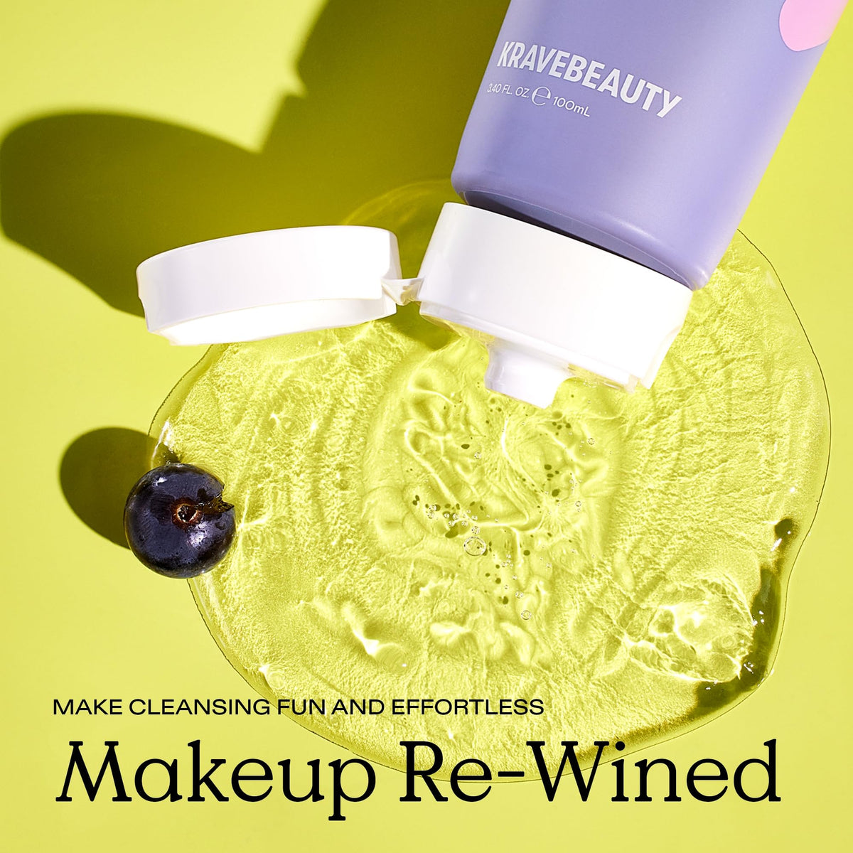 KraveBeauty Makeup Re-Wined Cleansing Oil Makeup Remover, 100 mL